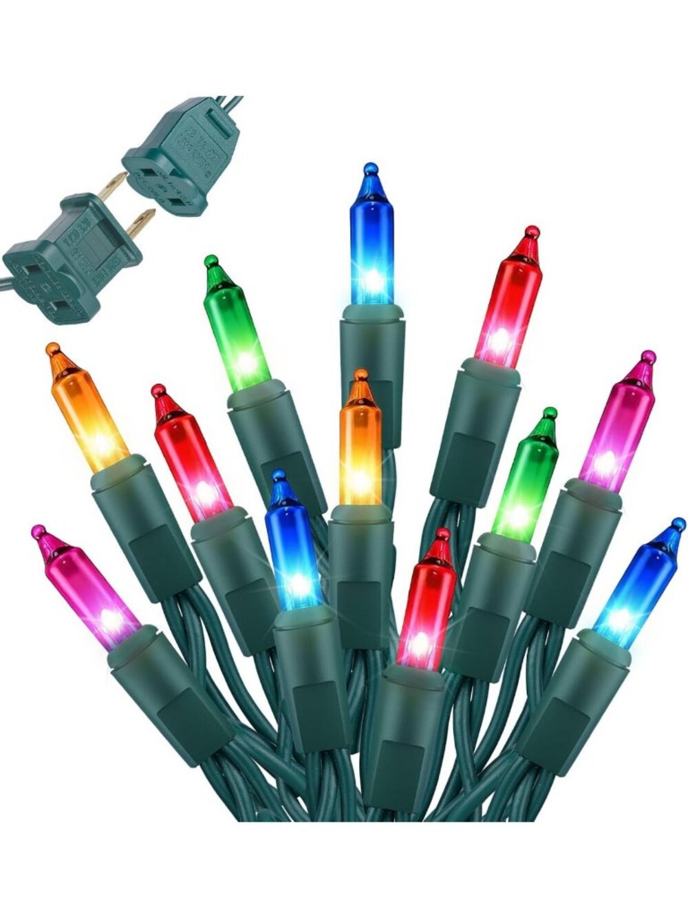 Vibrant 60FT Multi-Colored Mini String Lights - 300 Count Waterproof Fairy